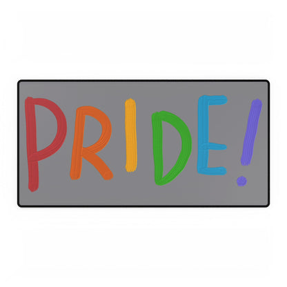 Desk Mats: LGBTQ Pride Grey