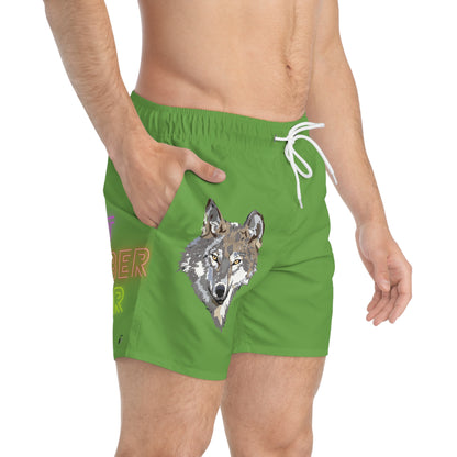 Swim Trunks: Wolves Green