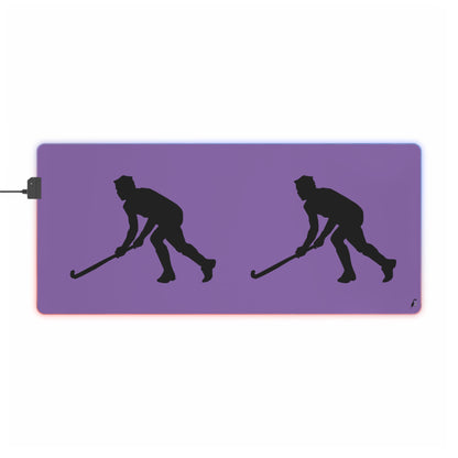 LED Gaming Mouse Pad: Hockey Lite Purple