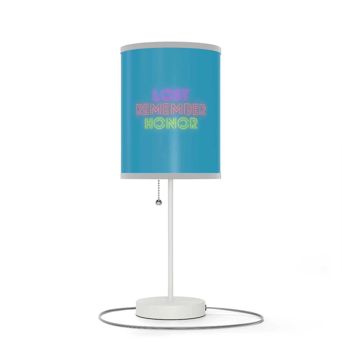 Lamp on a Stand, US|CA plug: Baseball Turquoise