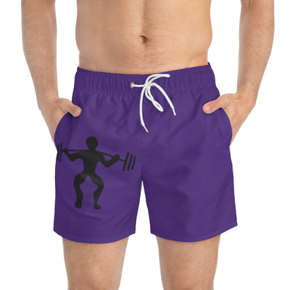 Swim Trunks: Weightlifting Purple