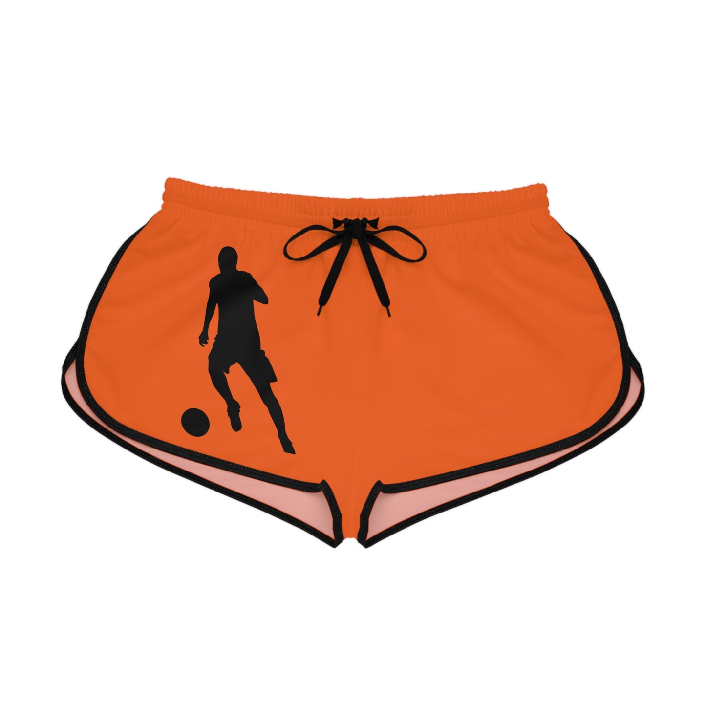 Women's Relaxed Shorts: Soccer Orange