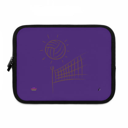 Laptop Sleeve: Volleyball Purple