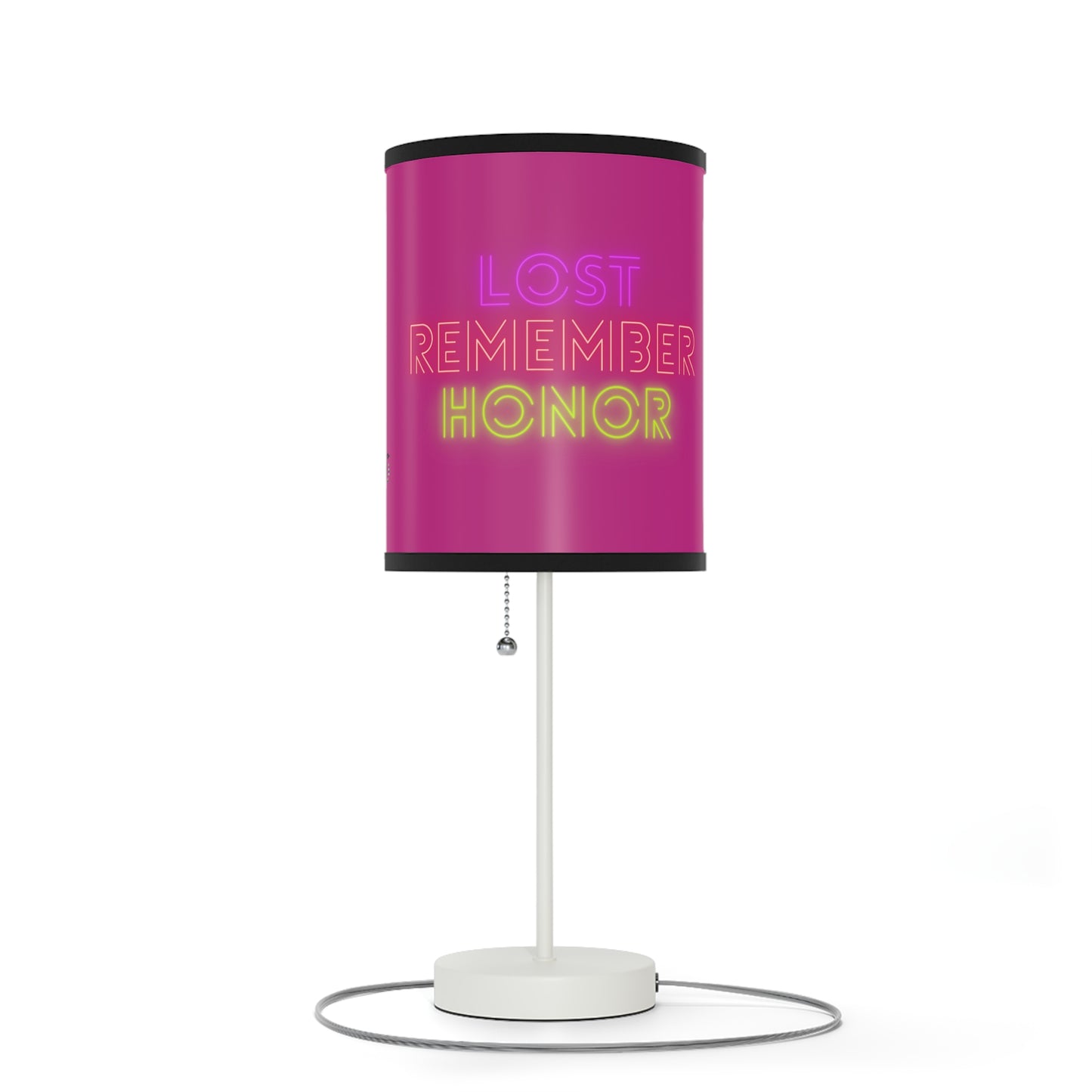 Lamp on a Stand, US|CA plug: Writing Pink