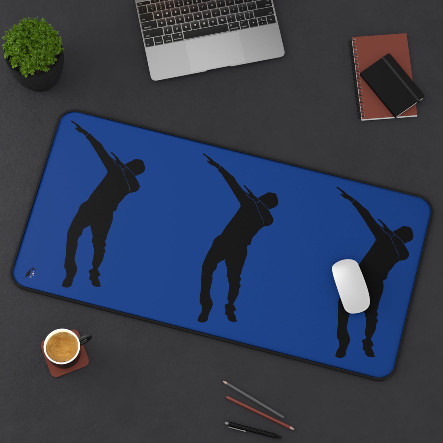 Desk Mat: Dance Dark Blue