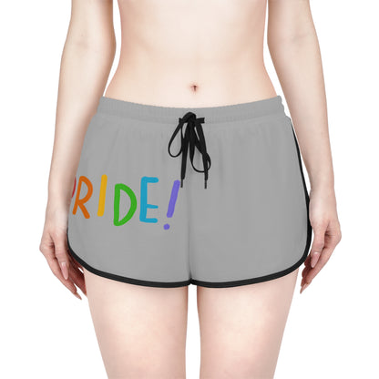 Women's Relaxed Shorts: LGBTQ Pride Lite Grey