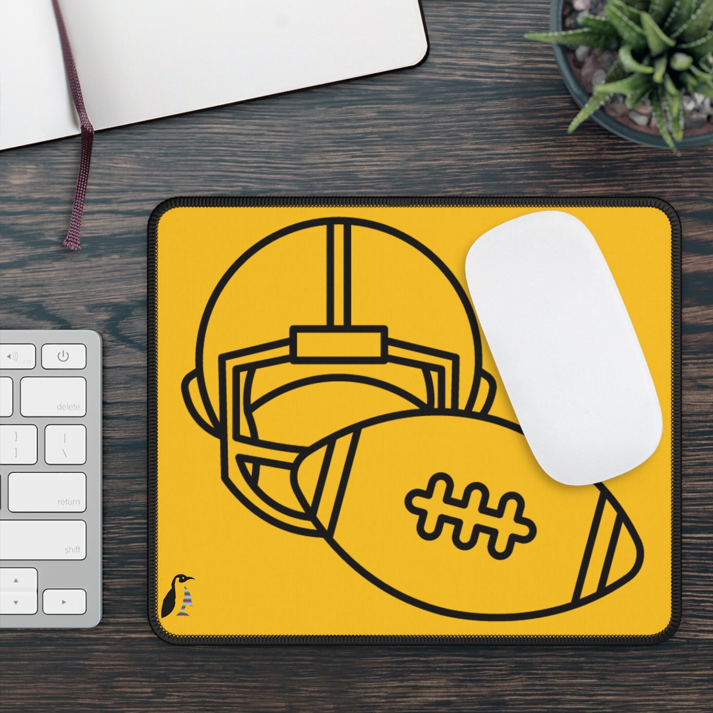 Gaming Mouse Pad: Football Yellow