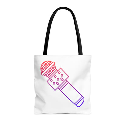 Tote Bag: Music White