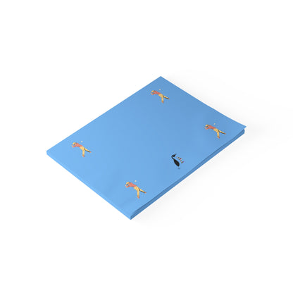 Post-it® Note Pads: Golf Lite Blue