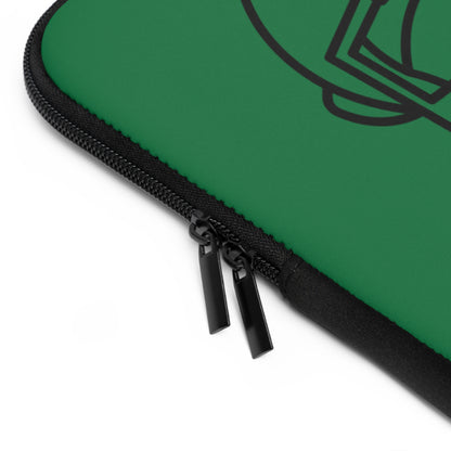 Laptop Sleeve: Football Dark Green