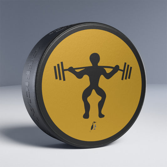 Hockey Puck: Weightlifting Yellow