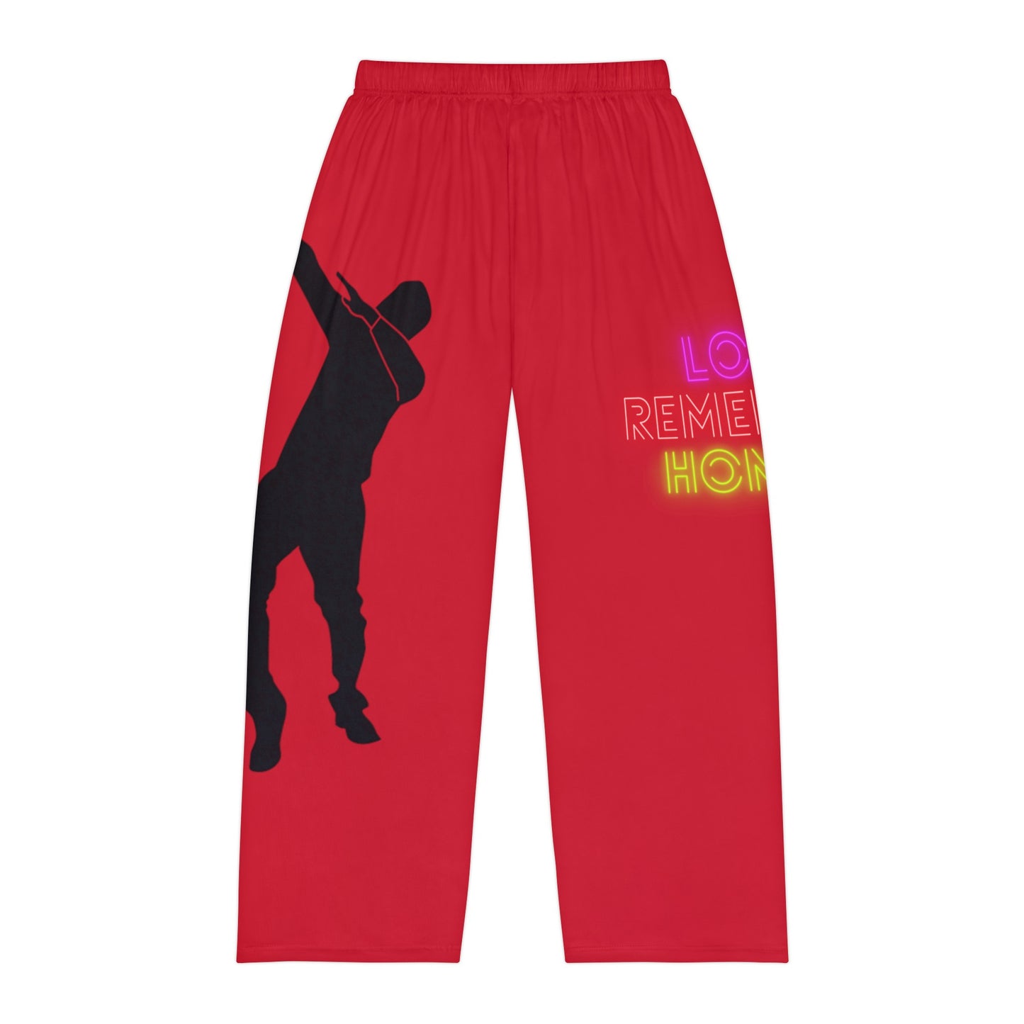 Men's Pajama Pants: Dance Dark Red