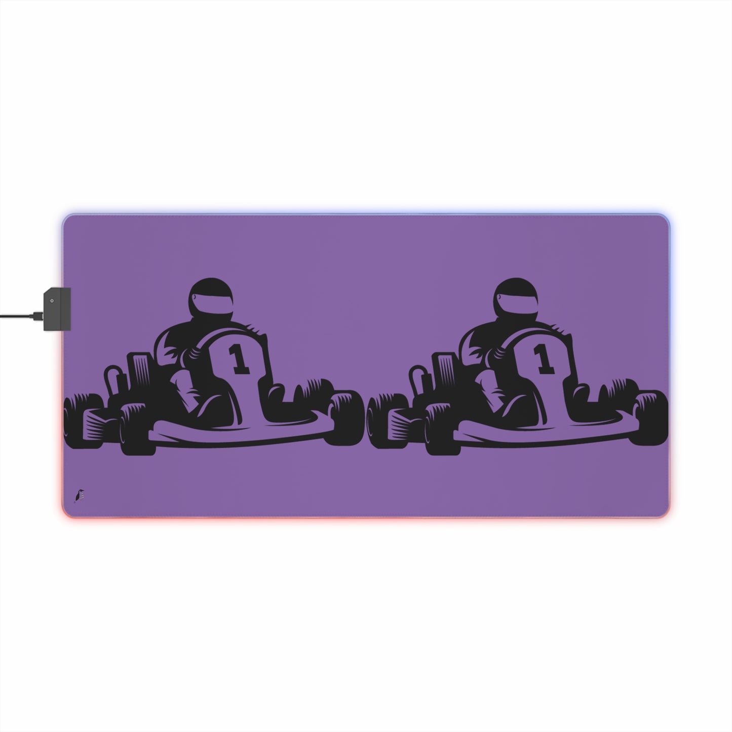 LED Gaming Mouse Pad: Racing Lite Purple