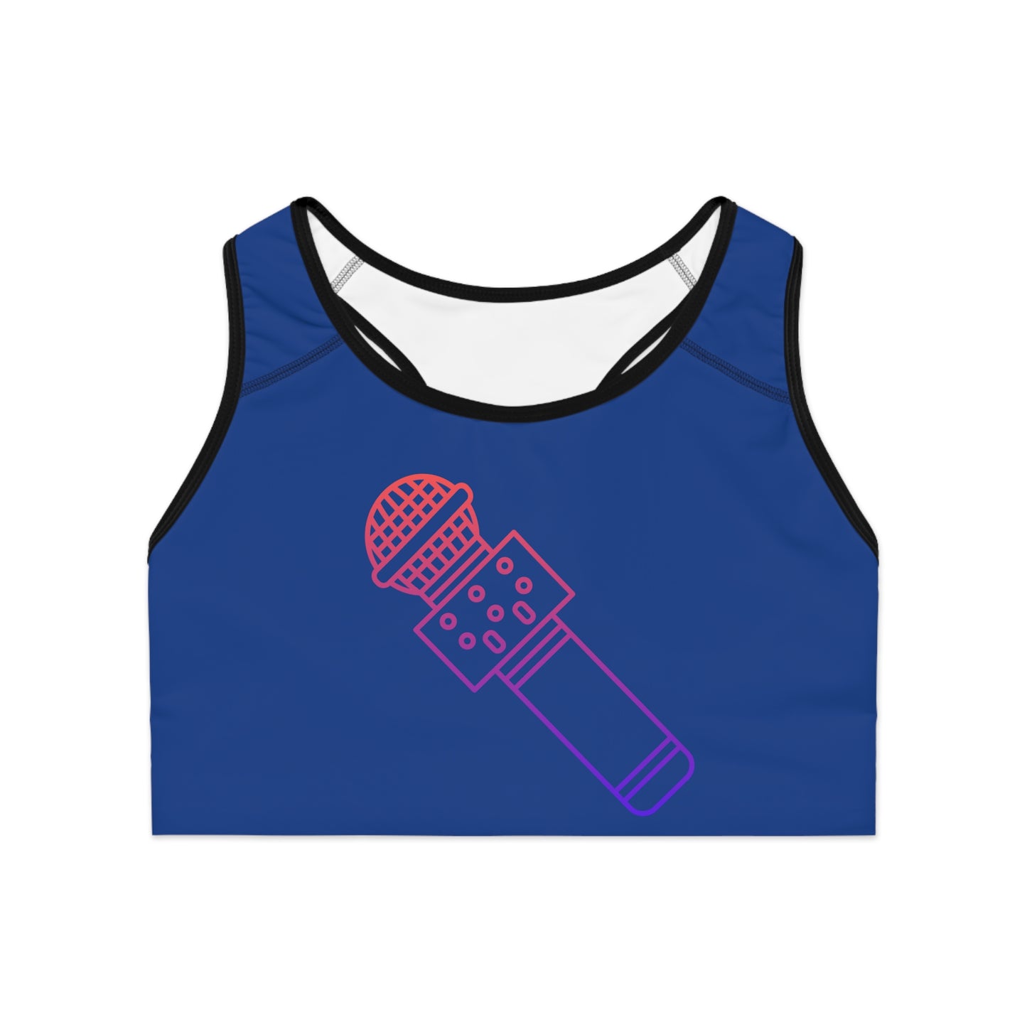 Sports Bra: Music Dark Blue