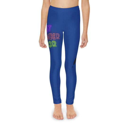 Youth Full-Length Leggings: Lost Remember Honor Dark Blue