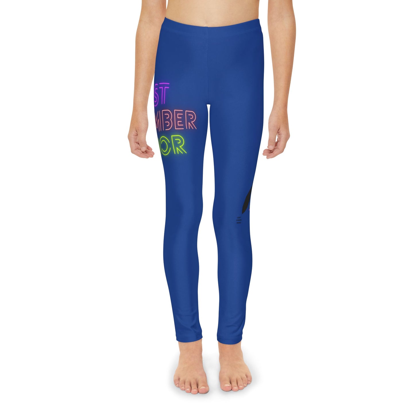 Youth Full-Length Leggings: Lost Remember Honor Dark Blue