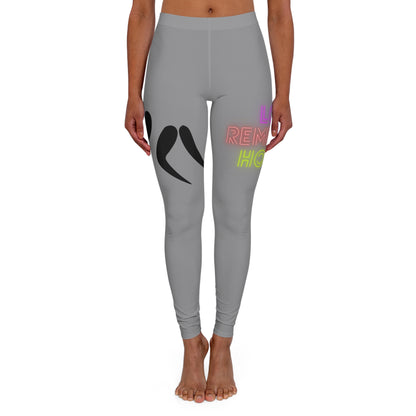 Women's Spandex Leggings: Wrestling Grey