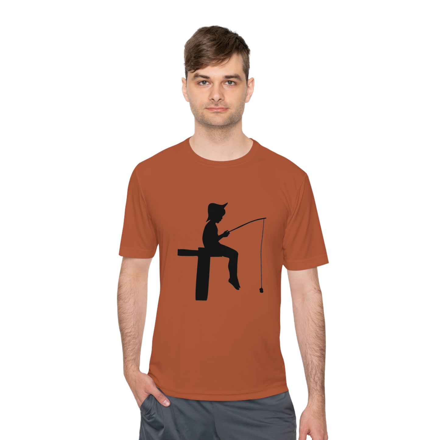 Moisture Wicking Tee: Fishing #1