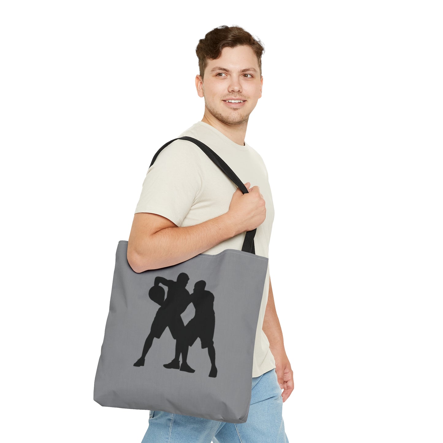 Tote Bag: Basketball Grey