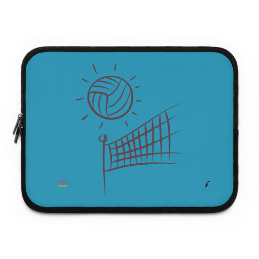 Laptop Sleeve: Volleyball Turquoise