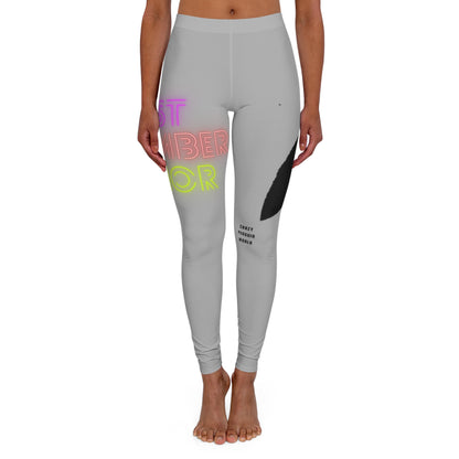 Women's Spandex Leggings: Lost Remember Honor Lite Grey