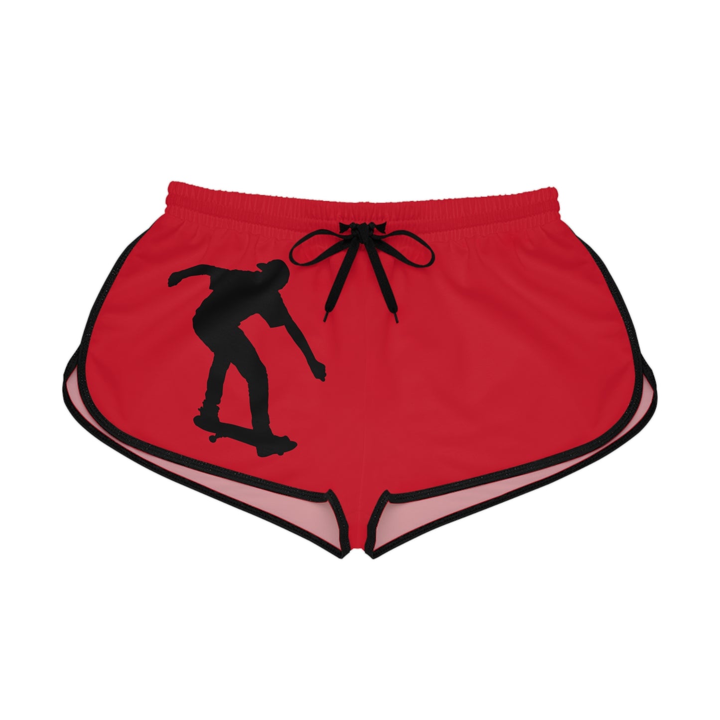 Women's Relaxed Shorts: Skateboarding Dark Red