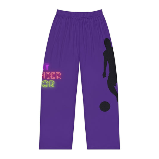 Women's Pajama Pants: Soccer Purple