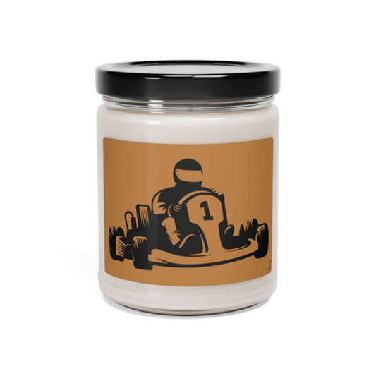 Scented Soy Candle, 9oz: Racing Lite Brown