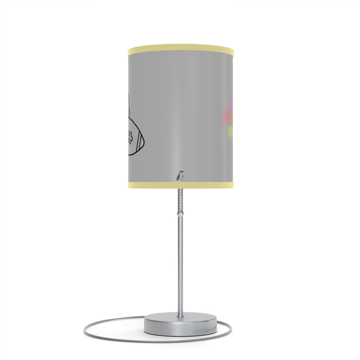 Lamp on a Stand, US|CA plug: Football Lite Grey