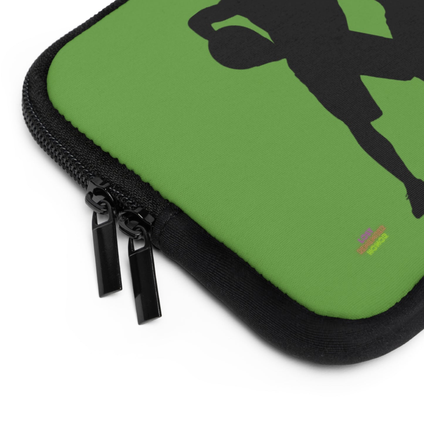 Laptop Sleeve: Basketball Green