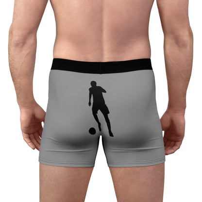 Men's Boxer Briefs: Soccer Grey