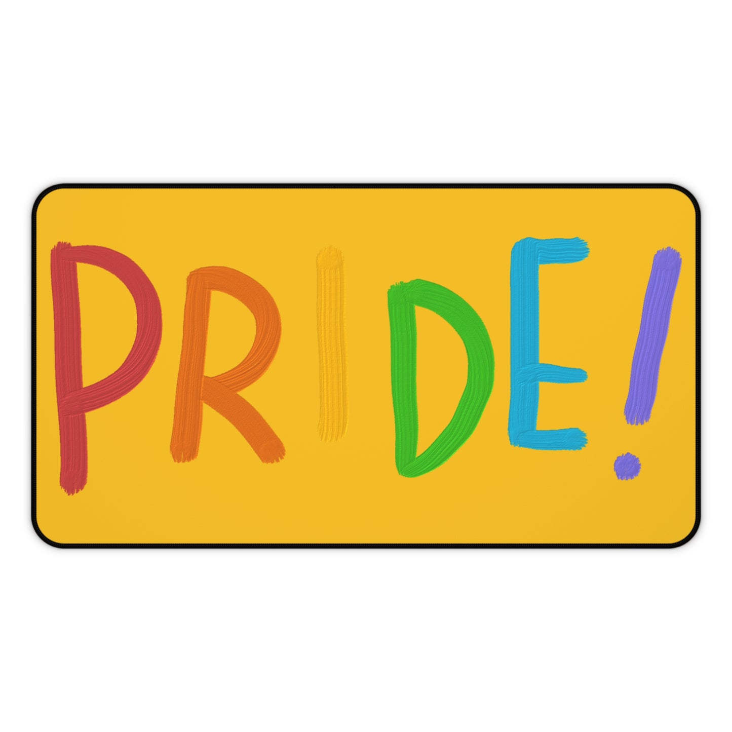 Desk Mat: LGBTQ Pride Yellow