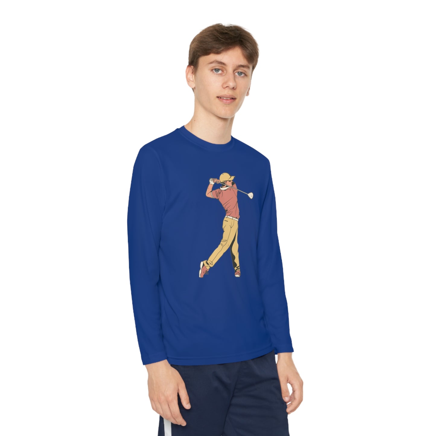 Youth Long Sleeve Competitor Tee: Golf