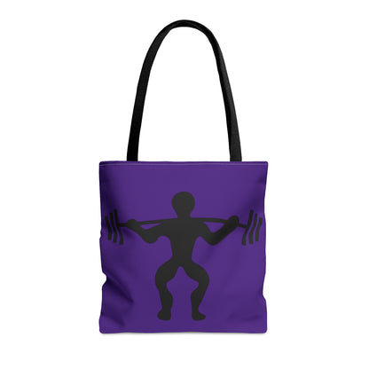 Tote Bag: Weightlifting Purple