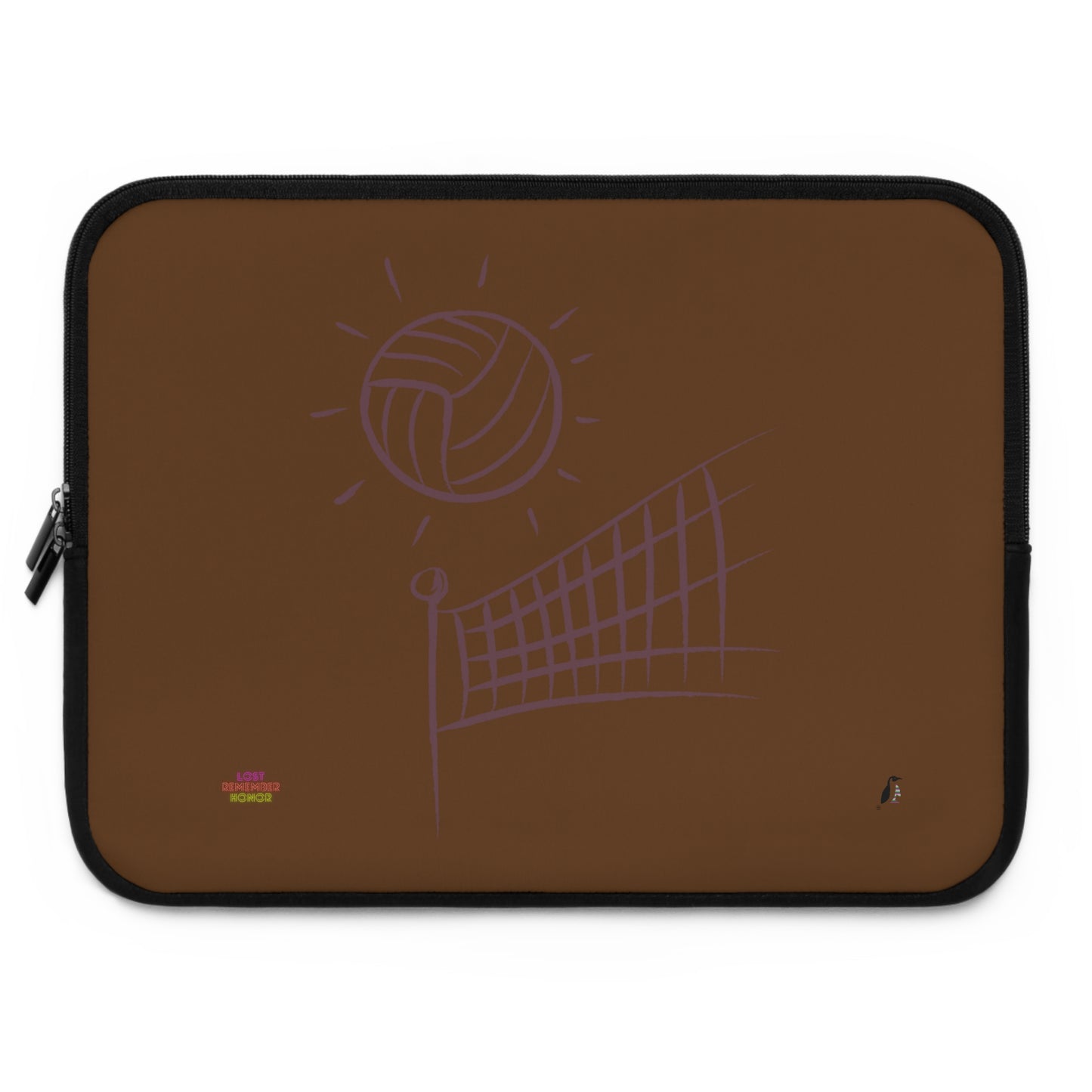 Laptop Sleeve: Volleyball Brown