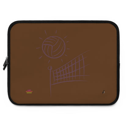 Laptop Sleeve: Volleyball Brown