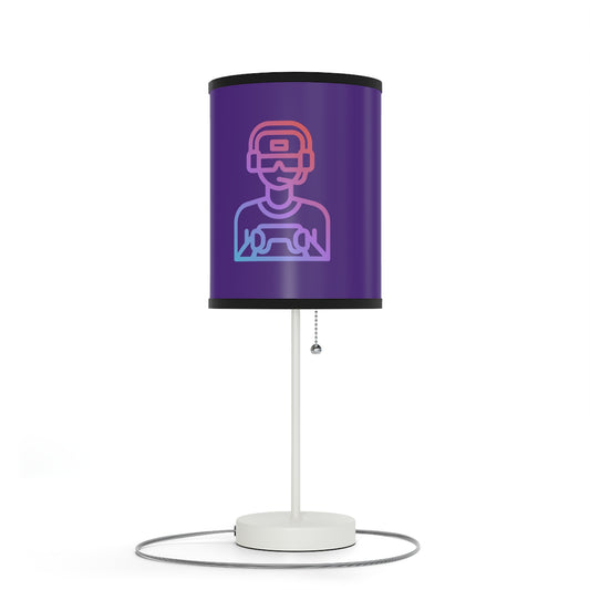Lamp on a Stand, US|CA plug: Gaming Purple