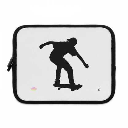 Laptop Sleeve: Skateboarding White