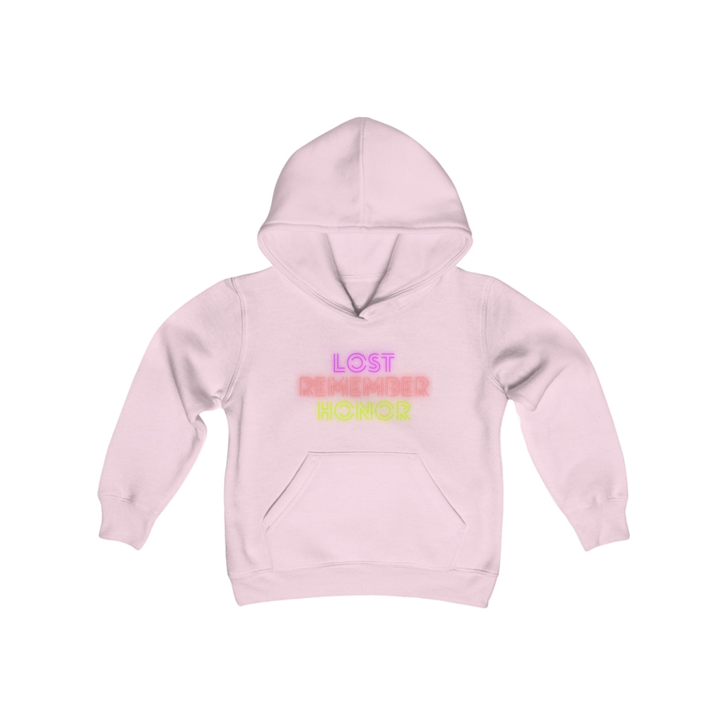 Youth Heavy Blend Hooded Sweatshirt: Lost Remember Honor