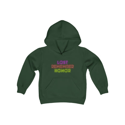 Youth Heavy Blend Hooded Sweatshirt: Lost Remember Honor