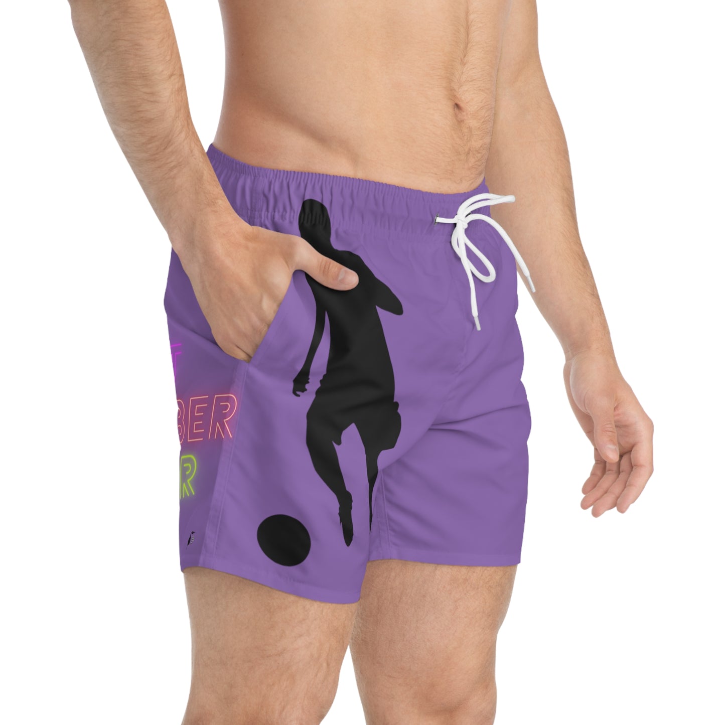 Swim Trunks: Soccer Lite Purple