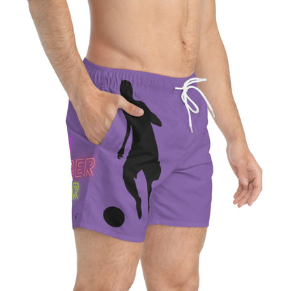 Swim Trunks: Soccer Lite Purple