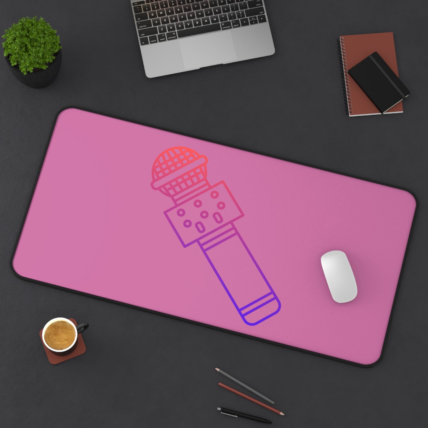 Desk Mat: Music Lite Pink