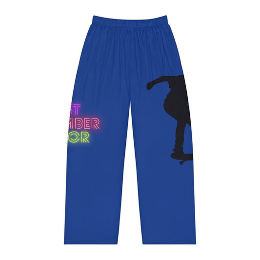 Women's Pajama Pants: Skateboarding Dark Blue
