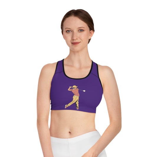 Sports Bra: Golf Purple