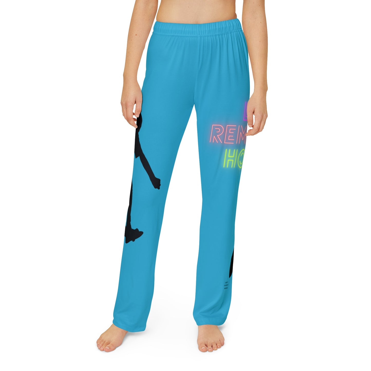 Kids Pajama Pants: Skateboarding Turquoise