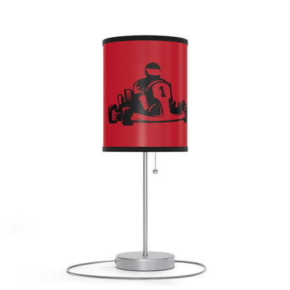 Lamp on a Stand, US|CA plug: Racing Dark Red