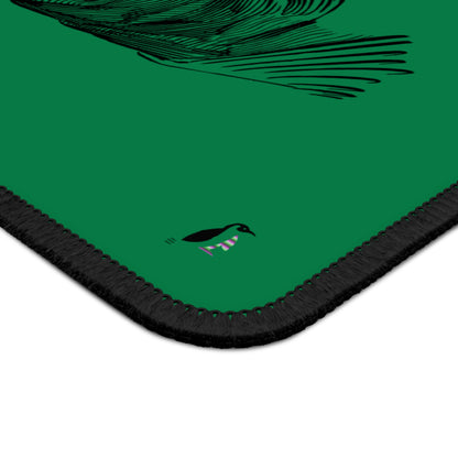 Gaming Mouse Pad: Writing Dark Green