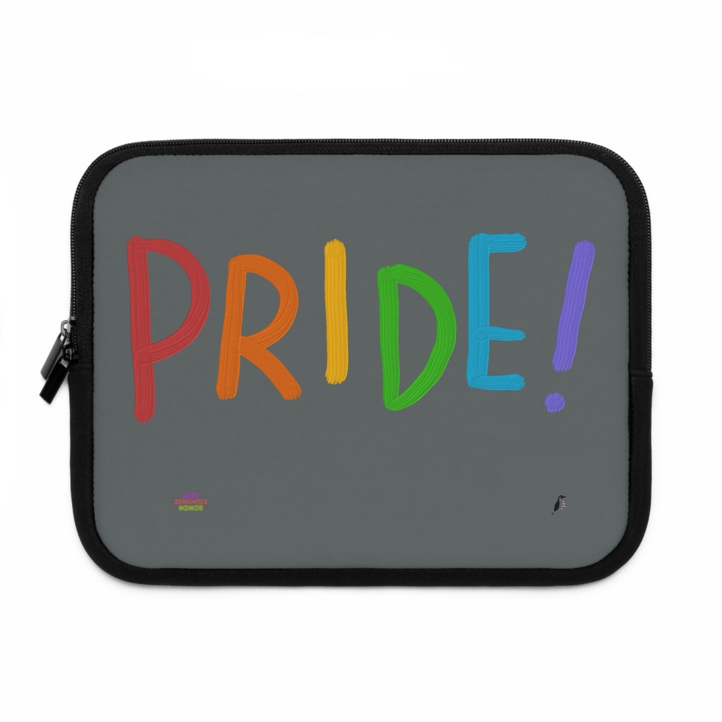 Laptop Sleeve: LGBTQ Pride Dark Grey