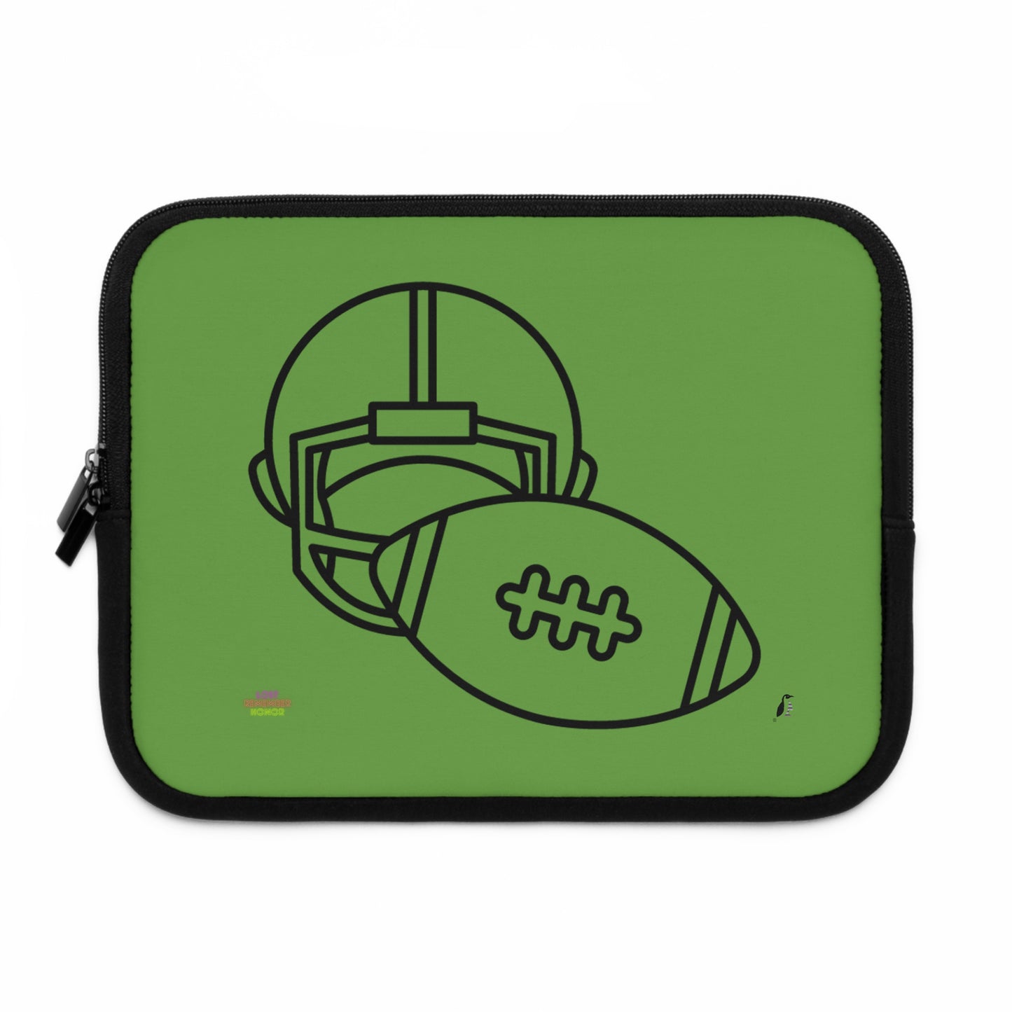 Laptop Sleeve: Football Green